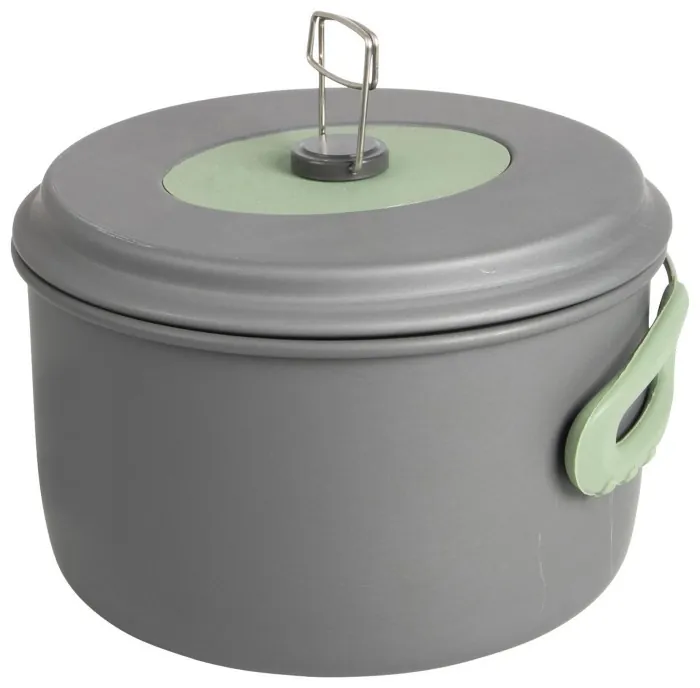 Набор посуды Bo-Camp Explorer XL 4 Pieces Hard Anodized Grey/Green (2200249)
