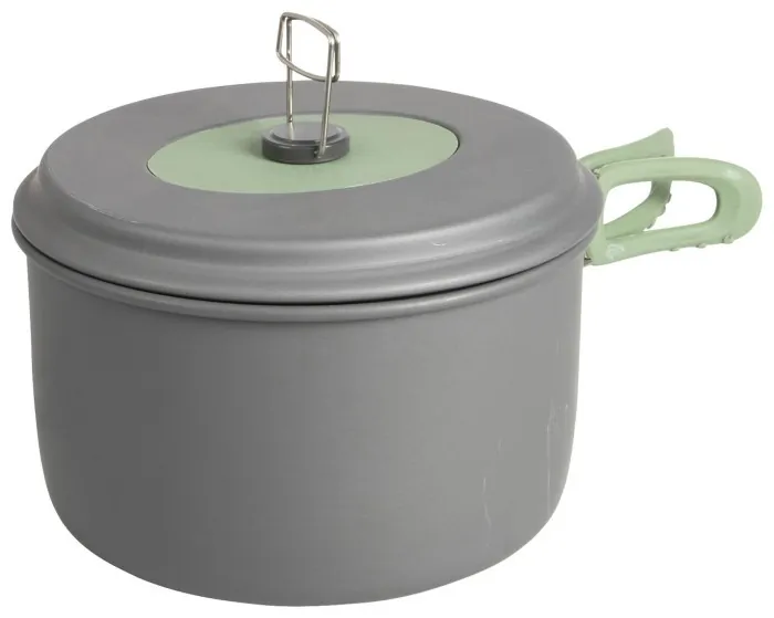 Набор посуды Bo-Camp Explorer XL 4 Pieces Hard Anodized Grey/Green (2200249)