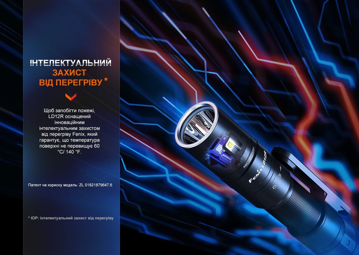 Ліхтар ручний Fenix LD12R, укр, укр