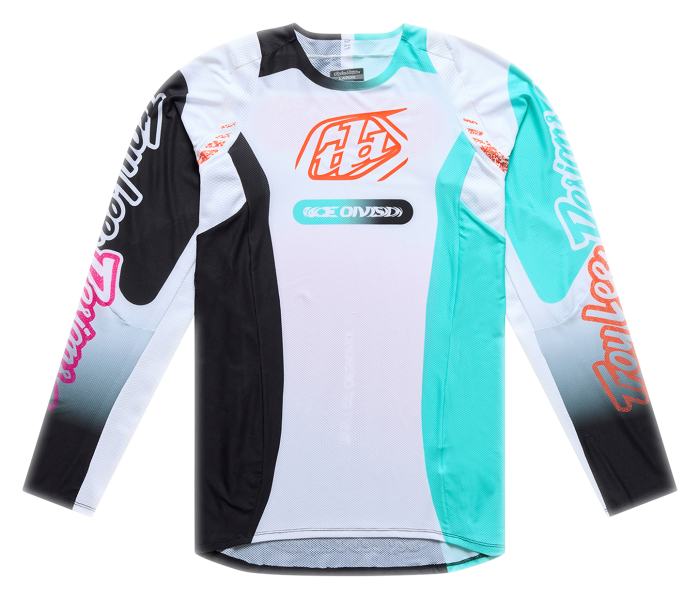 Мото джерсі TLD SE PRO JERSEY; SEVER [WHITE / TEAL] XXL