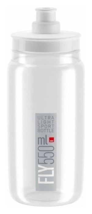 Фляга Elite Fly прозора із сірим лого 550 ml, укр, укр