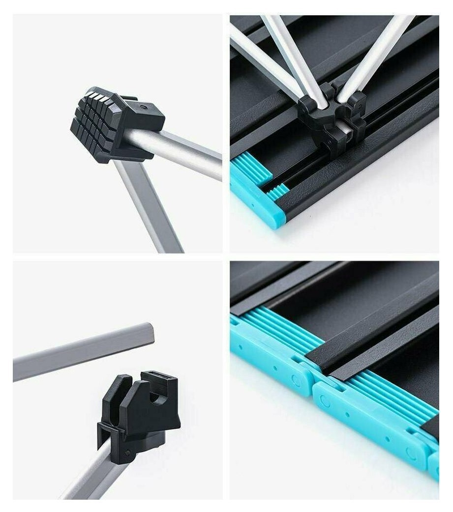 Стіл розкладний Naturehike NH19Z008-Z, алюміній, Розмір L, сірий