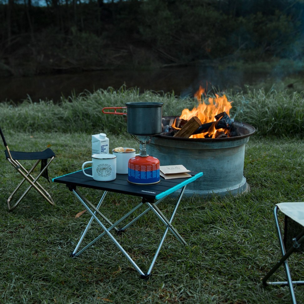 Стіл розкладний Naturehike NH19Z008-Z, алюміній, Розмір L, сірий, укр, укр