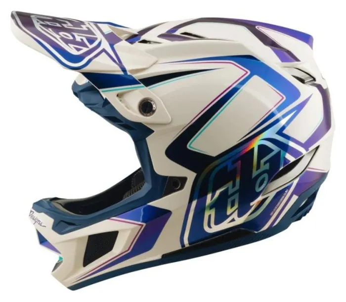 Велосипедный шлем TLD D4 COMPOSITE HELMET; FLARED [WHITE/INDIGO] L