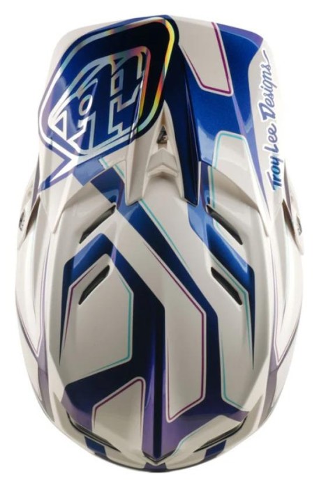 Велосипедный шлем TLD D4 COMPOSITE HELMET; FLARED [WHITE/INDIGO] L
