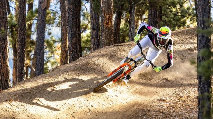 Велосипедный шлем TLD D4 COMPOSITE HELMET; FLARED [WHITE/INDIGO] L