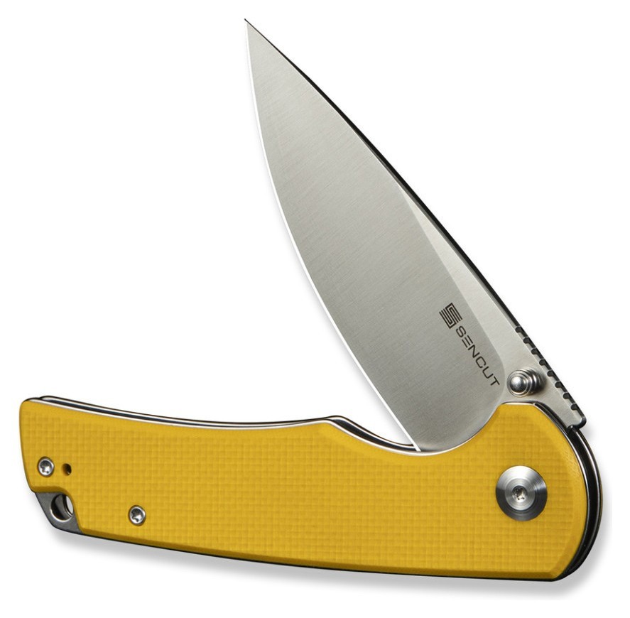 Ніж складаний туристичний Sencut Praktisk, (9.1 см) 9Cr18MoV / G10 жовтий