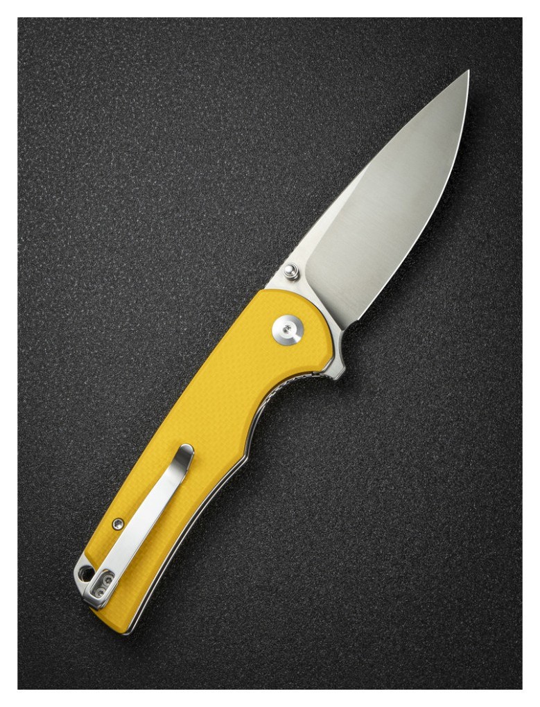 Ніж складаний туристичний Sencut Praktisk, (9.1 см) 9Cr18MoV / G10 жовтий, укр, укр