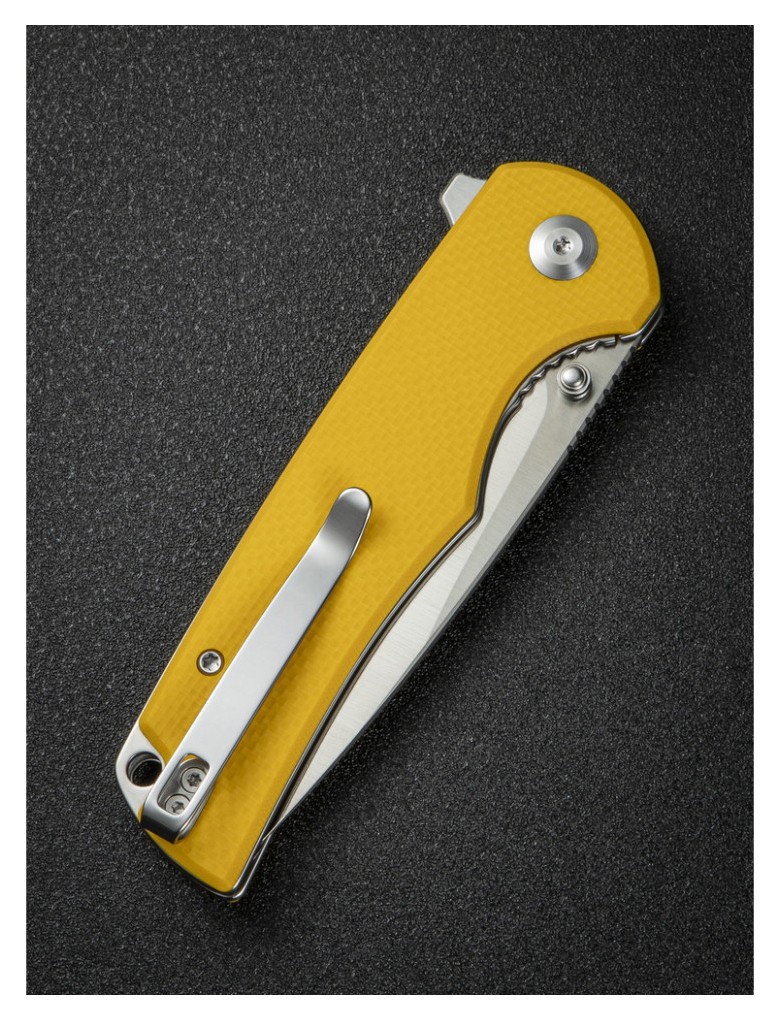 Ніж складаний туристичний Sencut Praktisk, (9.1 см) 9Cr18MoV / G10 жовтий, укр, укр