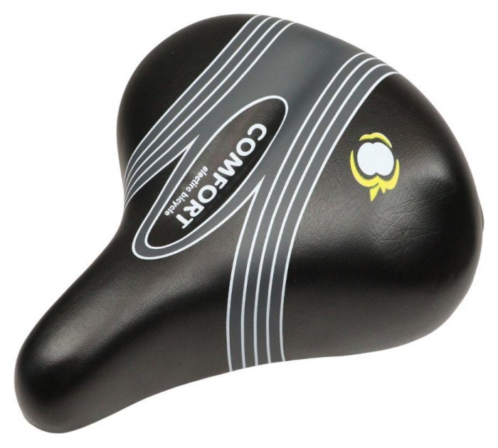 Сідло з замком 250*230 мм посилене AZ-0112 чорно-сiрий з бiлим, укр, укр