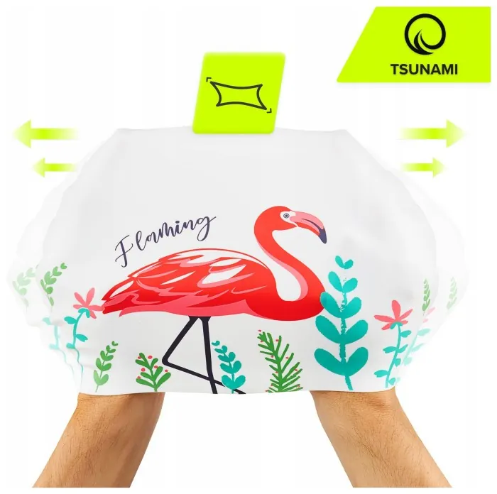 Шапочка для плавания TSUNAMI Flamingo Mix (P-5905973401920)