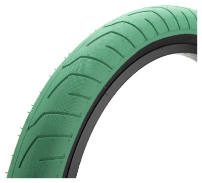 Покрышка KINK BMX Sever 20"х2.4" зеленая/черные боковины