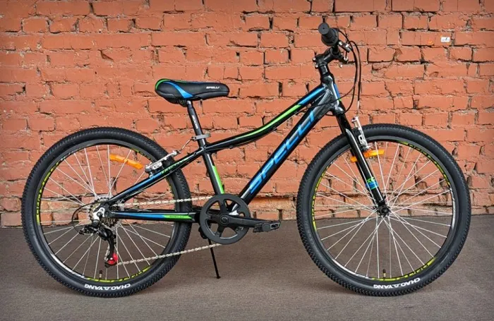 Велосипед підлітковий 24" Spelli Active Boy (2025) Black-Blue