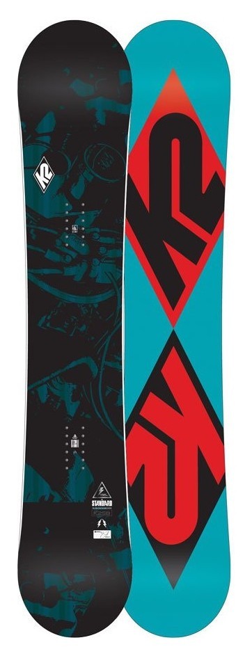Сноуборд K2 STANDARD 155 Black/turquoise/red (1140022) O, укр, укр