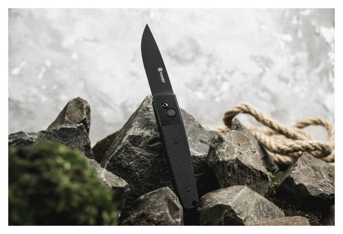 Ніж складаний Ganzo G721-B чорний клинок, укр, укр