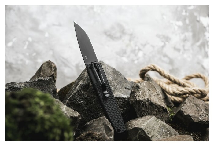 Ніж складаний Ganzo G721-B чорний клинок, укр, укр