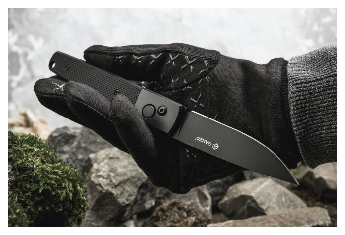 Ніж складаний Ganzo G721-B чорний клинок, укр, укр