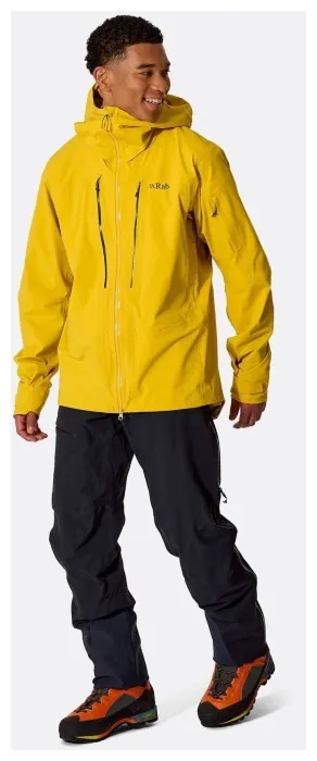 Мембранная куртка мужская Rab Kinetic Alpine Stretch Jacket, Dark Pollen, L