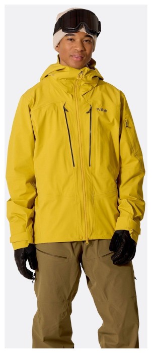 Мембранная куртка мужская Rab Kinetic Alpine Stretch Jacket, Dark Pollen, L