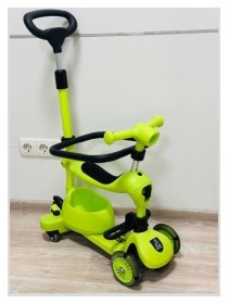 Детский самокат Maraton 3in1 K619 grey + green