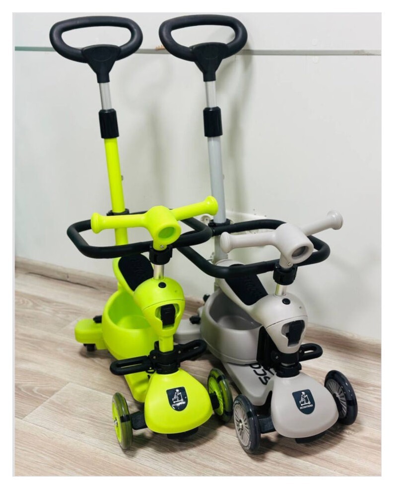 Детский самокат Maraton 3in1 K619 grey + green