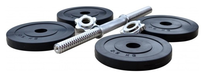 Гантелі набірні гумові Rn-Sport по 11 кг.