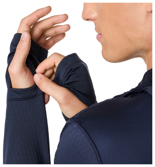 Кофты и толстовки для бега Asics (2011D359) ROAD WINTER LS HOODIE 2026