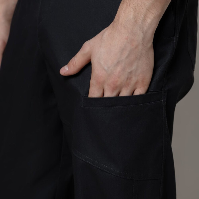 Мужские темно-серые джогеры весенние с карманами Pobedov Vortex