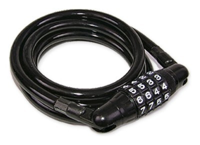 Замок для велосипеда тросовый Cycledesign Number Lock Black (CDLK0001)