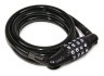 Замок для велосипеда тросовий Cycledesign Number Lock Black (CDLK0001), укр