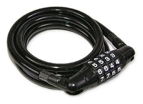 Замок для велосипеда тросовий Cycledesign Number Lock Black (CDLK0001) (Чорний)