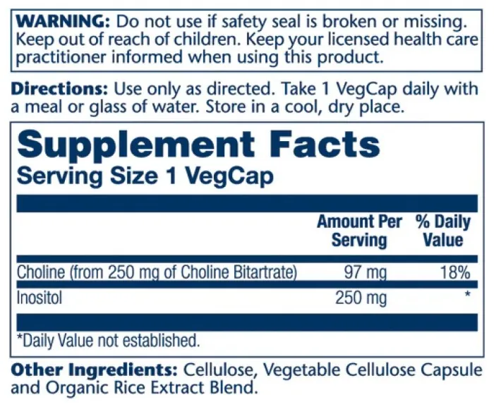 Choline & Inositol - 100 vcaps