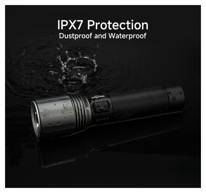 Ліхтар ручний NexTool Flashlight T10, 2000 лм, алюмінієвий корпус, укр, укр