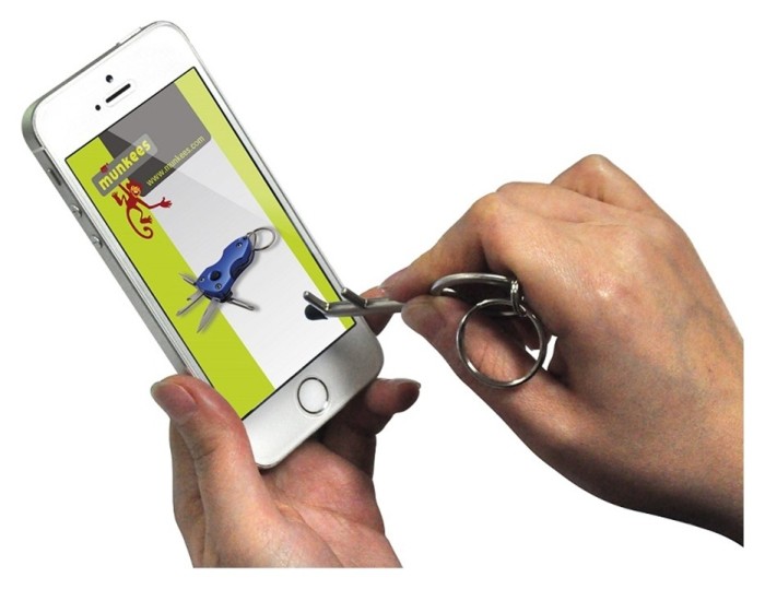 Munkees 3458 брелок-открывалка Touchpen сталь