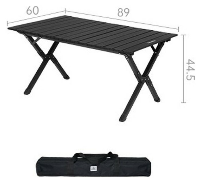 Складной стол Naturehike Star Jane T01 CNK2550JJ018, 89х60 см, углеродистая сталь, черный