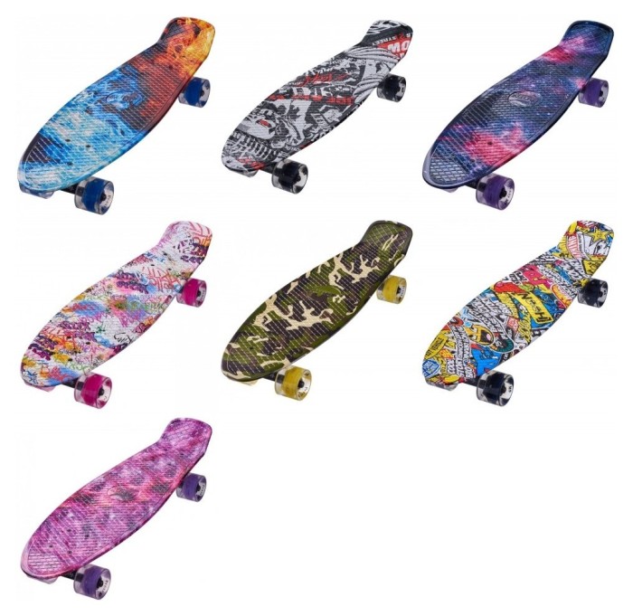 Penny Maraton Longboard 27, Вогонь та Лід (Розовый), укр, укр