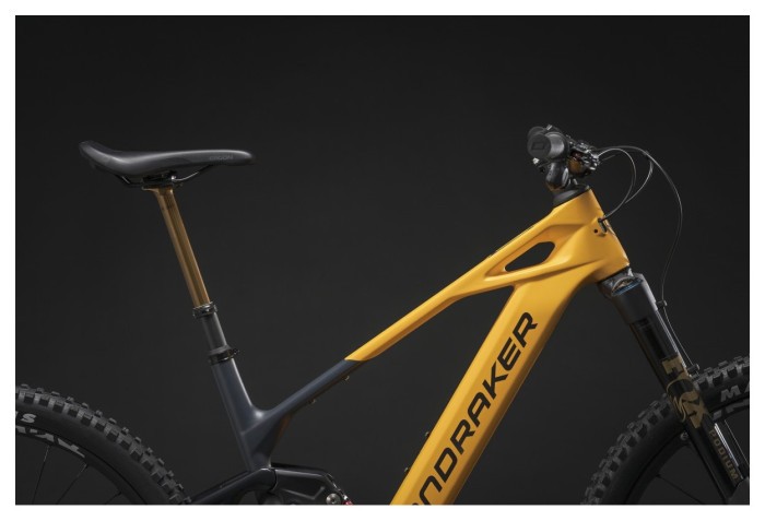 Електровелосипед MONDRAKER Crafty Carbon RR S 29'' 160mm, 800Wh Bosch CX, Yellow/Black, L, укр, укр