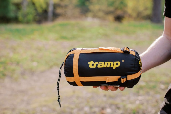 Спальный мешок Tramp Windy Light кокон левый yellow/grey 220/80-55 UTRS-055