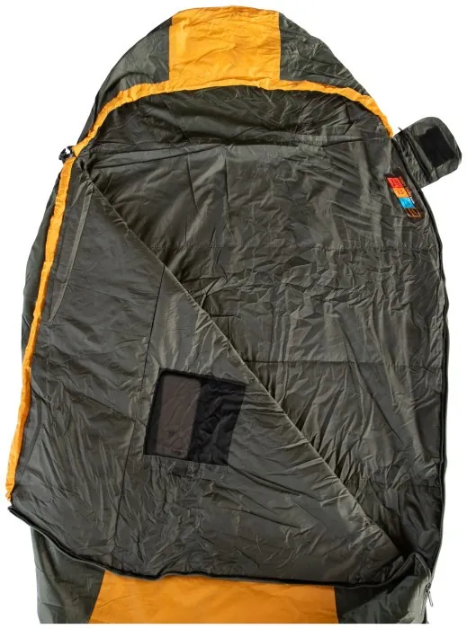 Спальный мешок Tramp Windy Light кокон левый yellow/grey 220/80-55 UTRS-055