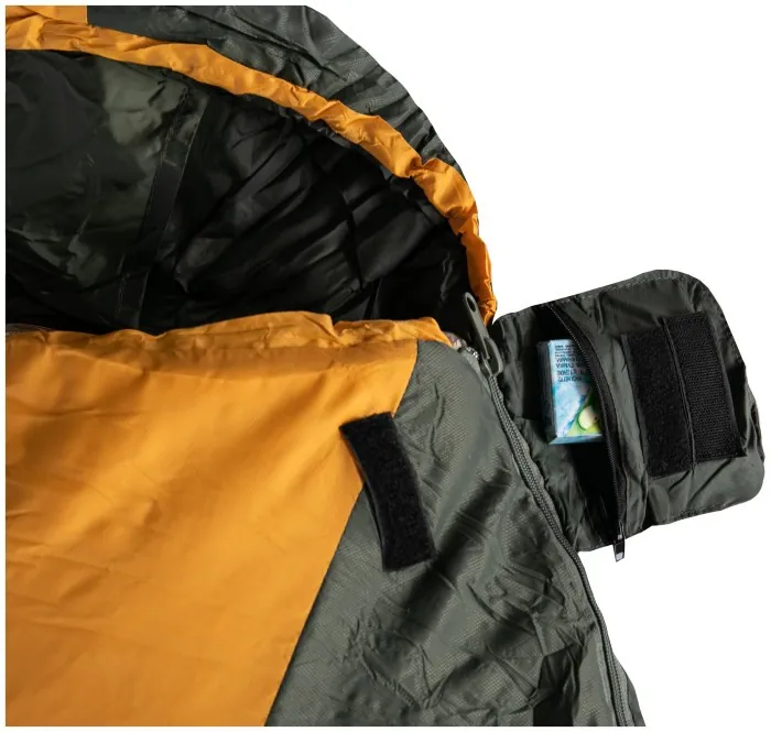 Спальный мешок Tramp Windy Light кокон левый yellow/grey 220/80-55 UTRS-055