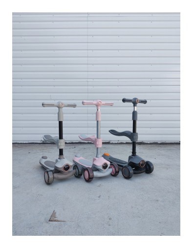 Дитячий самокат з сидінням 2 в 1  Scooter Cosmo K603-2