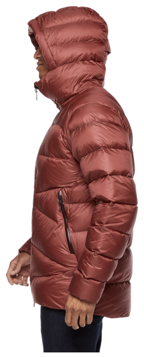 Мужской зимний пуховик парка Black Diamond M Vision Down Parka, Dark Crimson, M