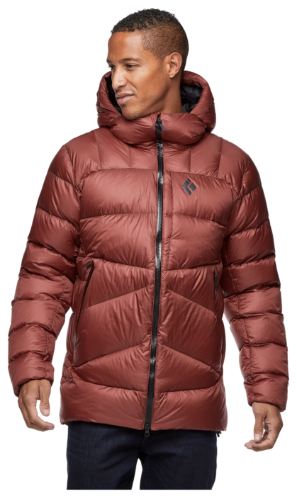 Мужской зимний пуховик парка Black Diamond M Vision Down Parka, Dark Crimson, M