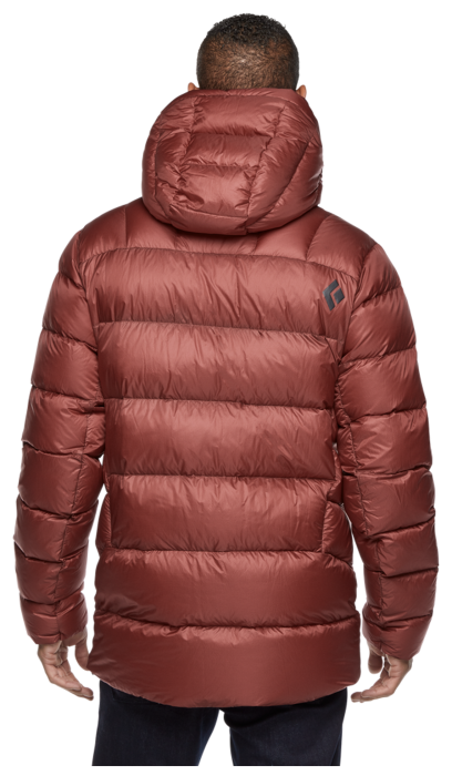 Мужской зимний пуховик парка Black Diamond M Vision Down Parka, Dark Crimson, M