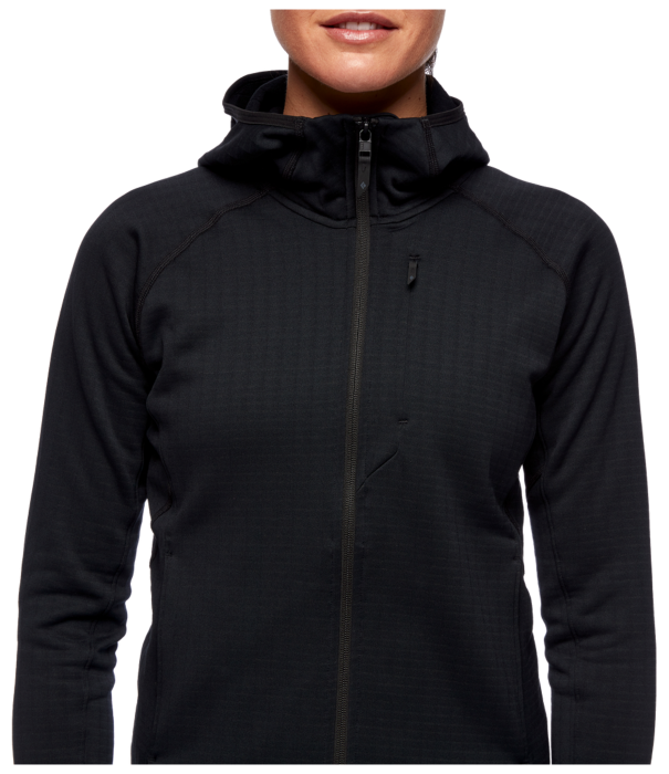 Жіноча флісова кофта з рукавом реглан Black Diamond Factor Hoody, Black