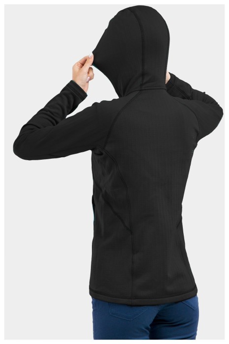 Жіноча флісова кофта з рукавом реглан Black Diamond Factor Hoody, Black
