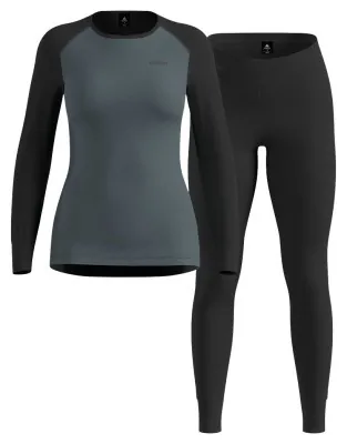 Odlo комплект Active Warm W black-stormy weather L