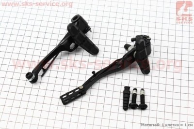 Тормоз Shimano V-brake 105мм к-кт, черное ALIVIO BR-T4000