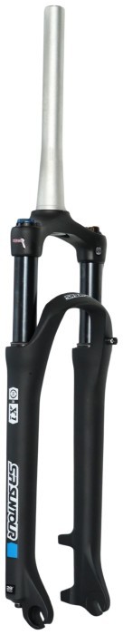 Вилка 29" Амортизаційна з локаутом 1,1/8" шток-270мм disc AL безрізьбова travel-100мм під ексцентрик чорний (матовий) SUNTOUR SF22 X1, укр, укр
