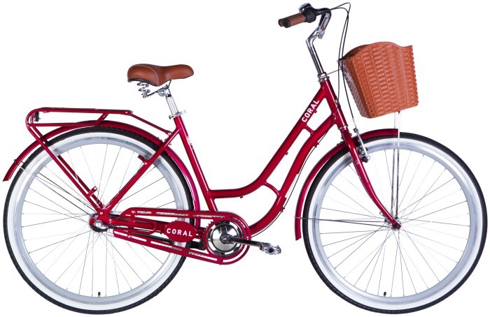 Велосипед AL 28" Dorozhnik CORAL  PH рама-19" рубіновий 2025, укр, укр